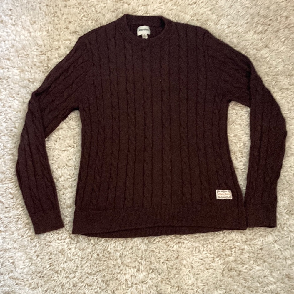 Rhythm Mohair Fisherman’s Knit Men’s Sweater